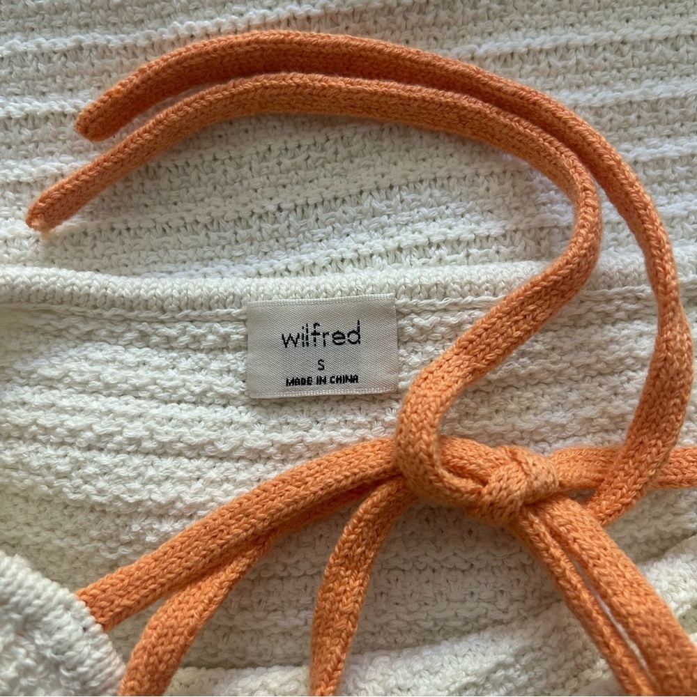 Wilfred Phair Halter Dress Aritzia Knit Beach Vacation Low Back Cloud Size Small - Picture 4 of 15